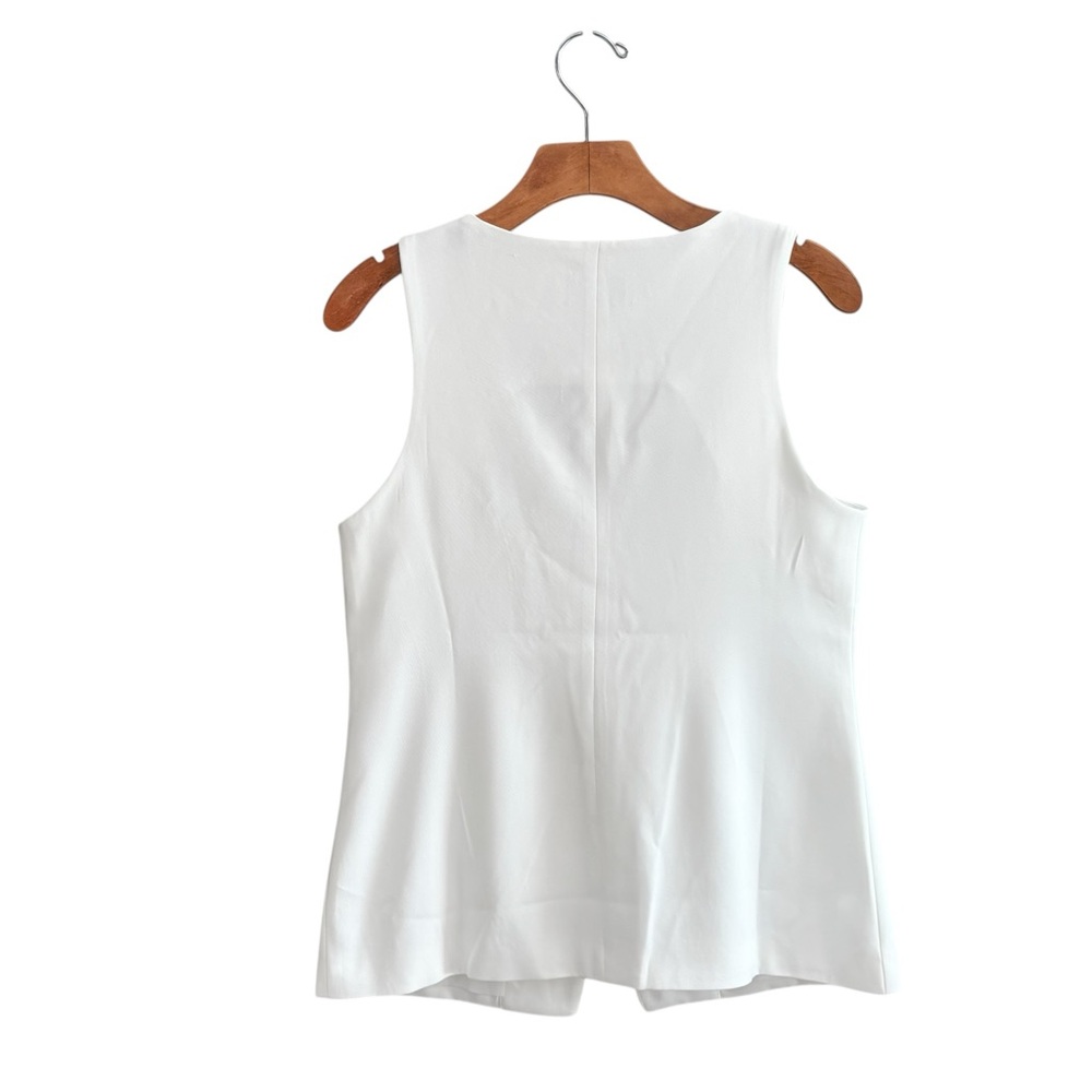 Princess Polly White Sleeveless Button Vest - Picture 7 of 10